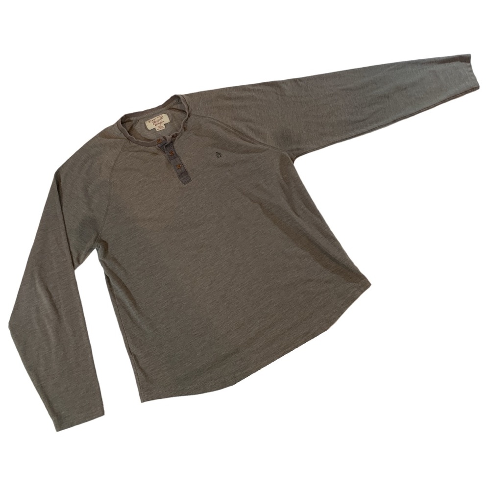 ORIGINAL PENGUIN Henley Style Mens Shirt XXL